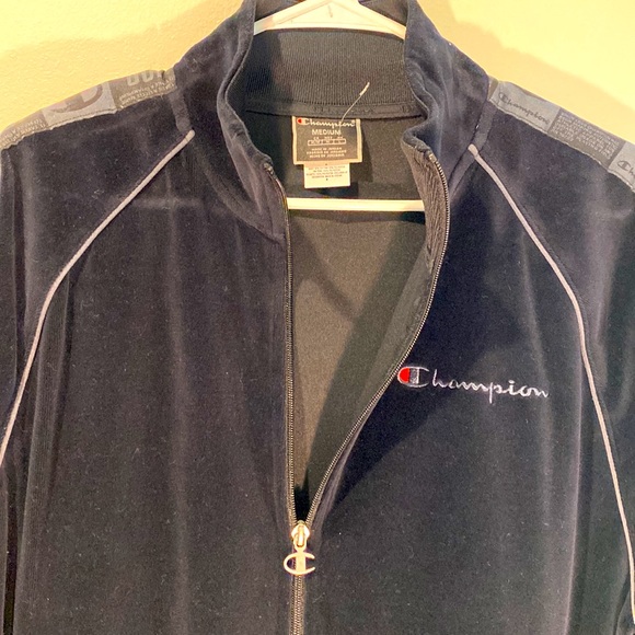 Mens Black Champion Jacket - Picture 3 of 7